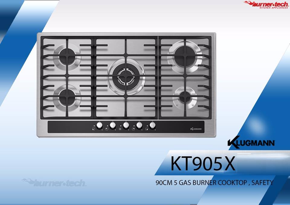 KT905X مسطح كلوجمان بلت ان غاز أستانلس ستيل فى زجاج اسود 90 سم 5 شعلات.jpg